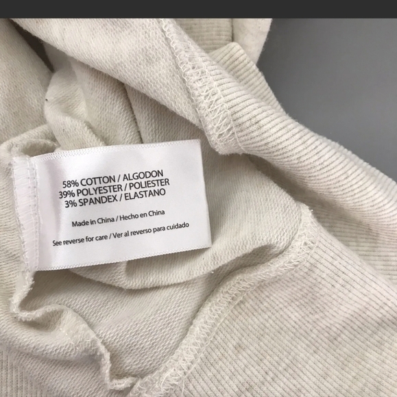 Wildfox Leopard Kiss Lips Oversized Sweatshirt Medium cream - Picture 4 of 8